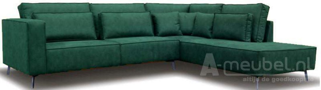 Groede Ottomaan Groen – A-meubel