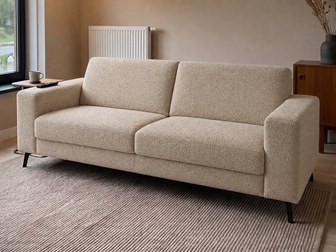Pingjum 2.5 Zits Bank in beige – kleurimpressie – A-meubel