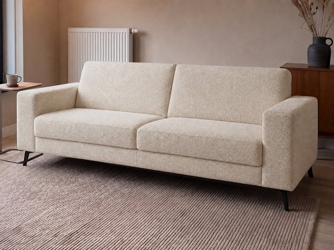 Pingjum 3 Zits Bank in creme – kleurimpressie – A-meubel