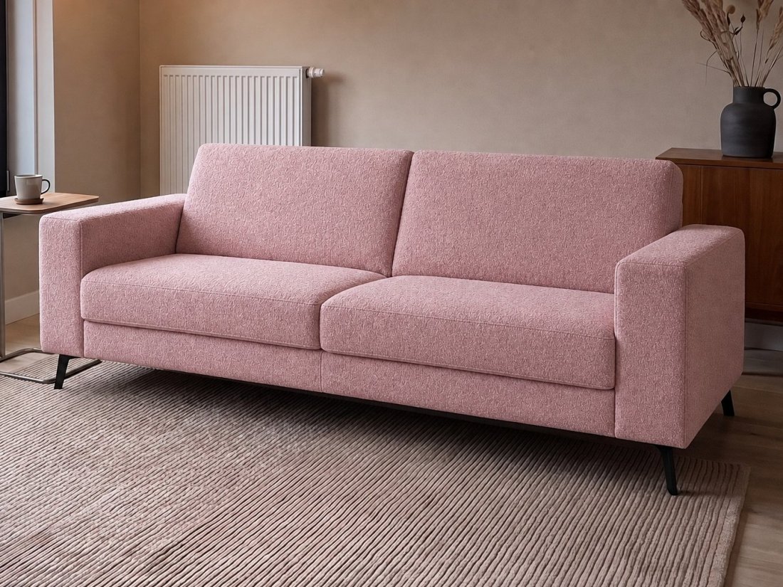 Pingjum 3 Zits Bank in roze – kleurimpressie – A-meubel