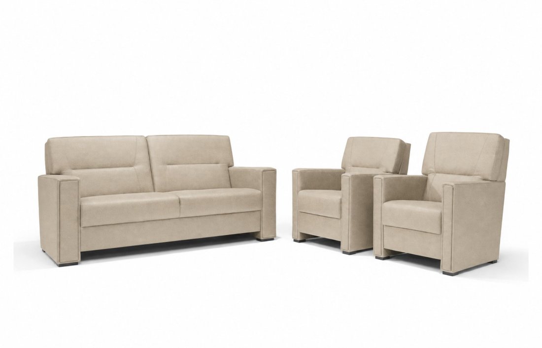 Purmerend Fauteuil - Rug: Hoog in beige – kleurimpressie – A-meubel