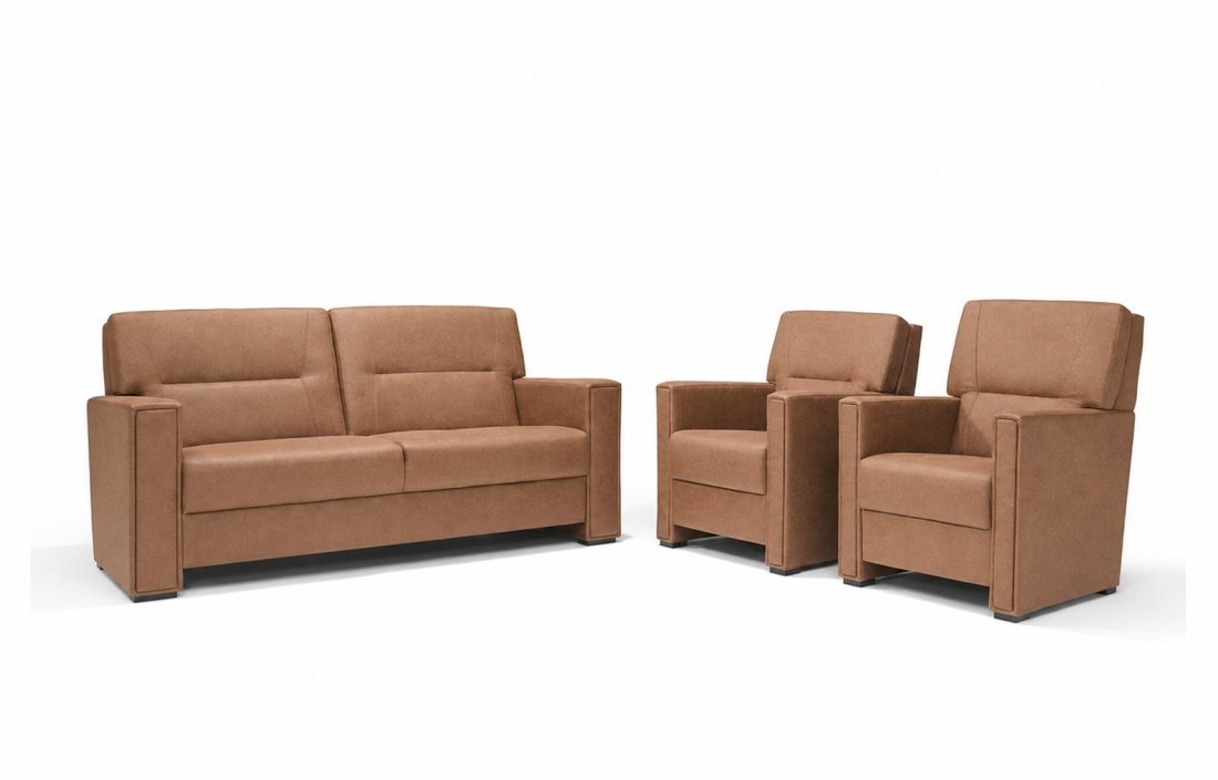 Purmerend Fauteuil - Rug: Hoog in cognac – kleurimpressie – A-meubel