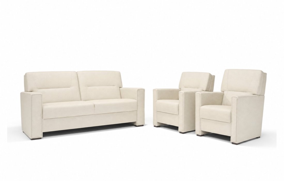 Purmerend Fauteuil - Rug: Hoog in creme – kleurimpressie – A-meubel
