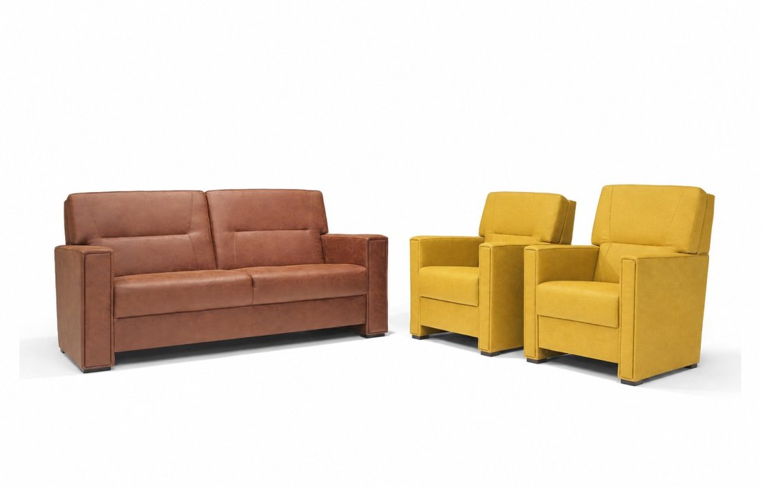 Purmerend Fauteuil - Rug: Hoog in geel – kleurimpressie – A-meubel