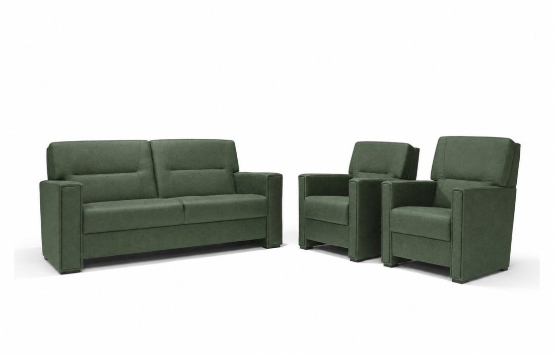 Purmerend Fauteuil - Rug: Hoog in groen – kleurimpressie – A-meubel
