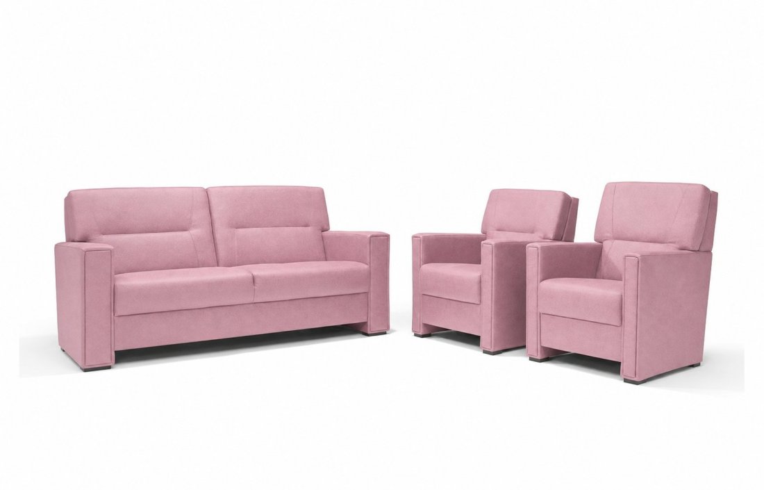 Purmerend Fauteuil - Rug: Hoog in roze – kleurimpressie – A-meubel