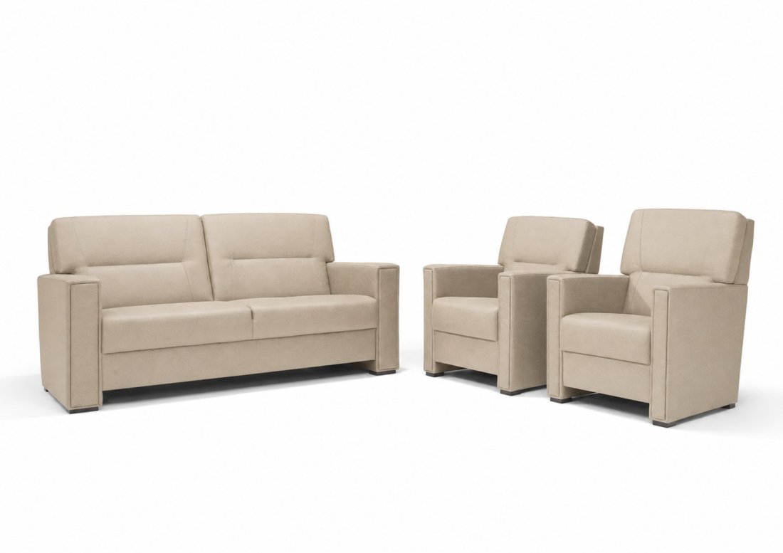 Purmerend Fauteuil - Rug: Laag in beige – kleurimpressie – A-meubel