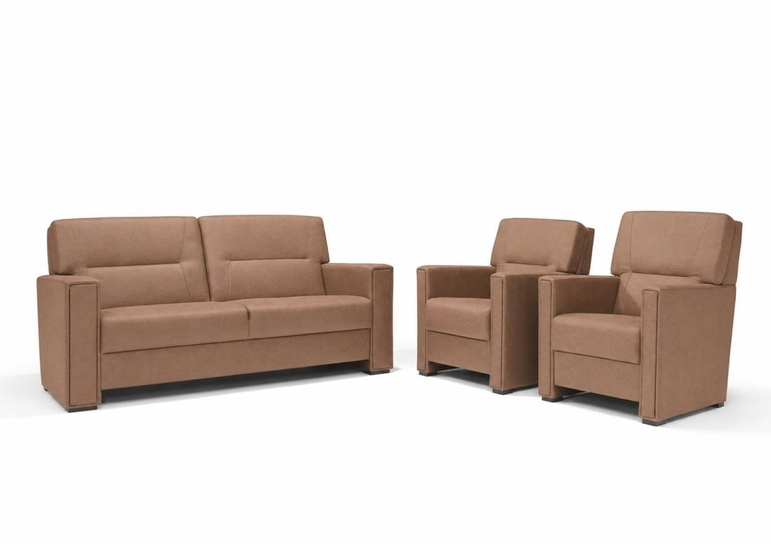Purmerend Fauteuil - Rug: Laag in bruin – kleurimpressie – A-meubel