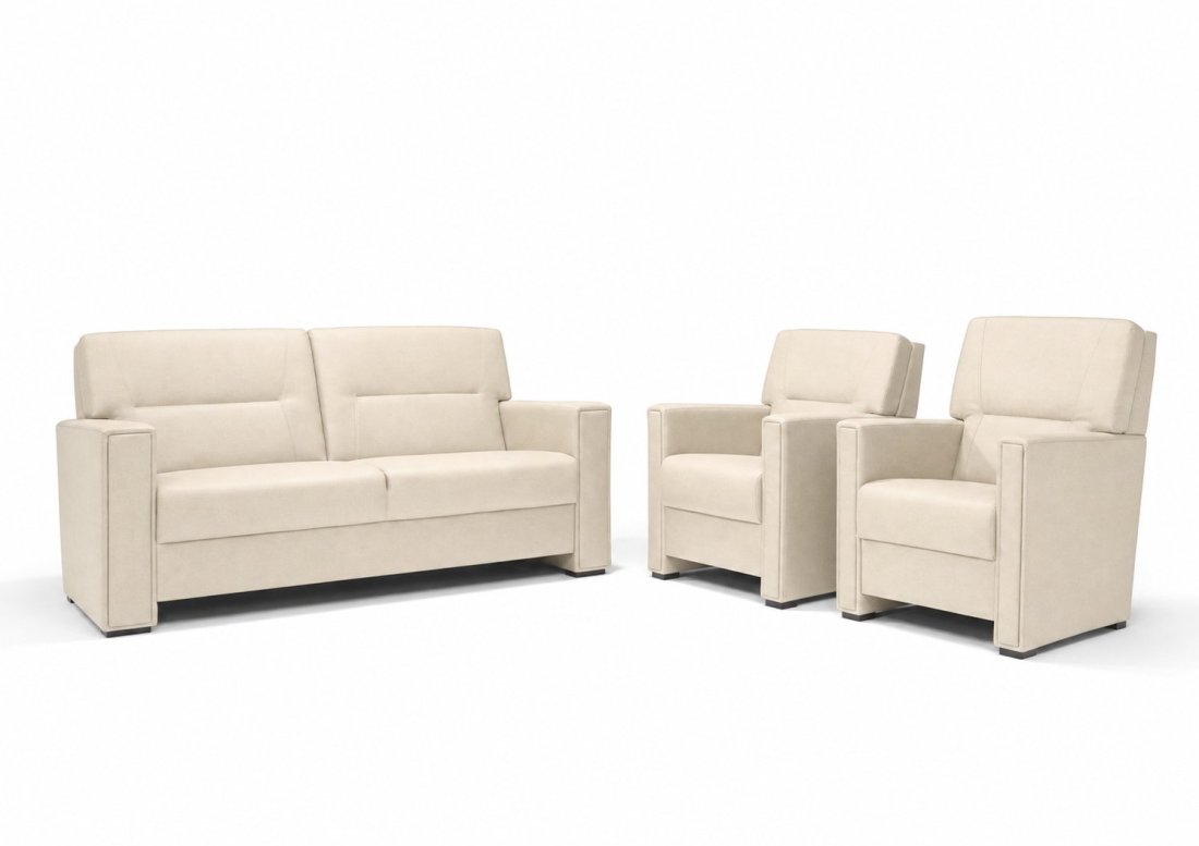 Purmerend Fauteuil - Rug: Laag in creme – kleurimpressie – A-meubel