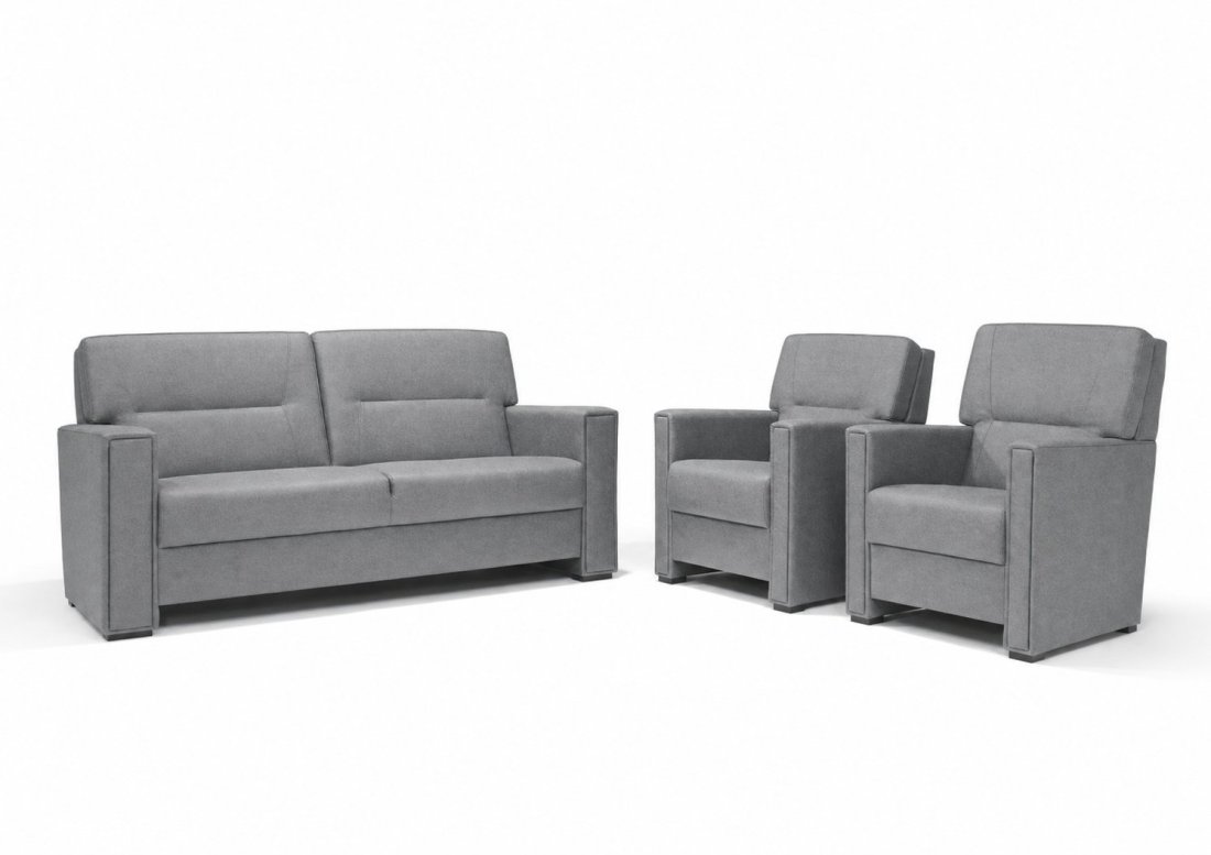 Purmerend Fauteuil - Rug: Laag in grijs – kleurimpressie – A-meubel