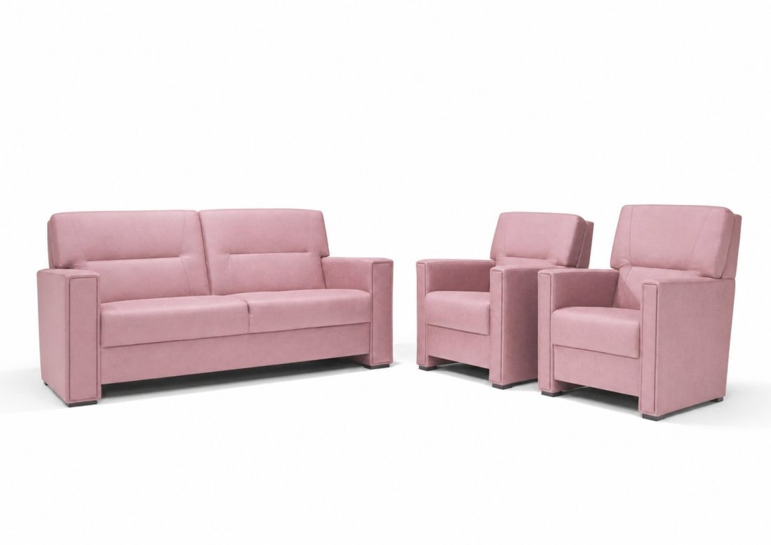 Purmerend Fauteuil - Rug: Laag in roze – kleurimpressie – A-meubel