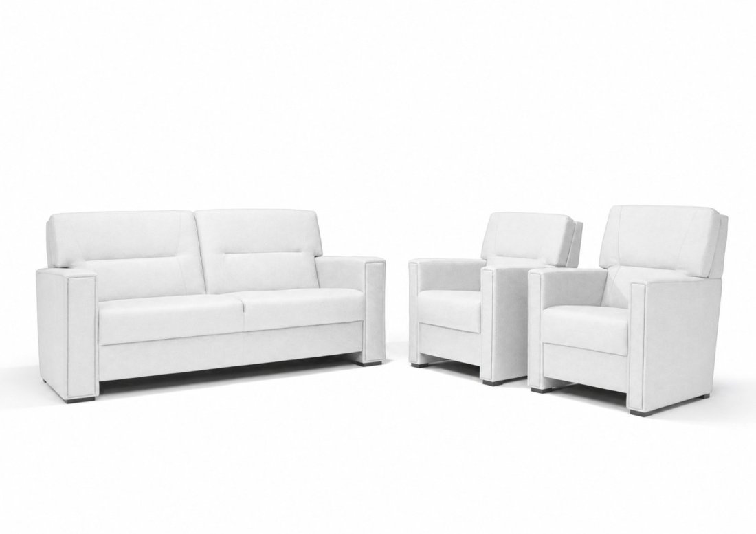Purmerend Fauteuil - Rug: Laag in wit – kleurimpressie – A-meubel