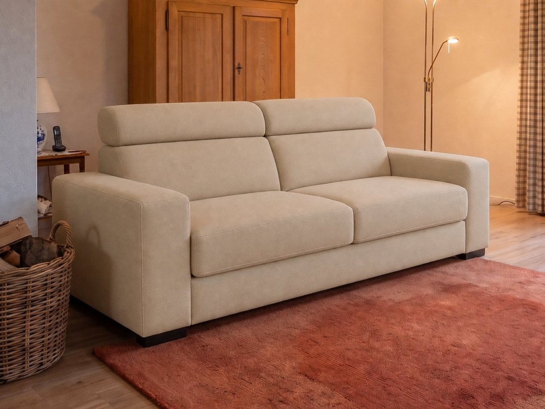 Raalte 3 Zits in beige – kleurimpressie – A-meubel