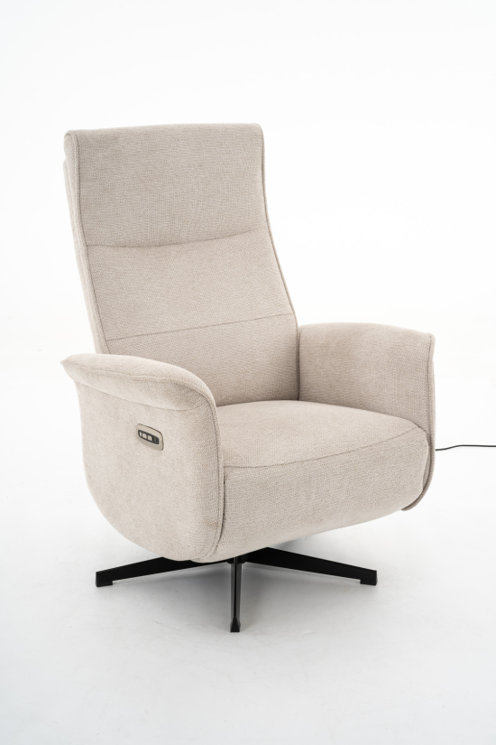 Relaxfauteuil Zutphen – beige relaxfauteuil – A-meubel
