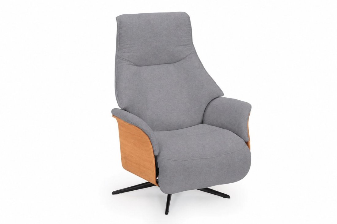 Relaxfauteuil Dokkum in grijs – kleurimpressie – A-meubel
