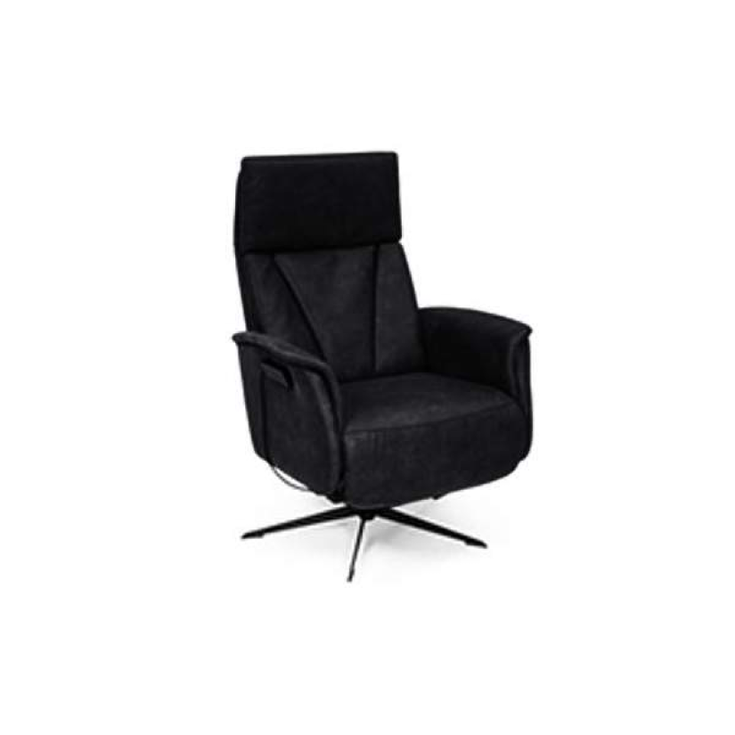 Relaxfauteuil Elst – zwart relaxfauteuil – A-meubel