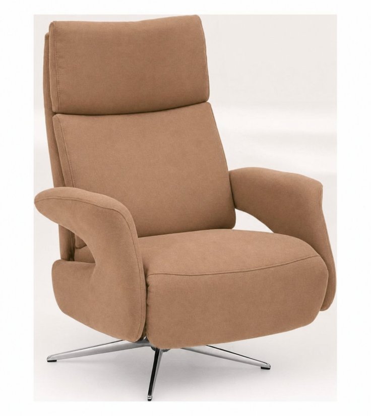 Relaxfauteuil Harfsen in bruin – kleurimpressie – A-meubel