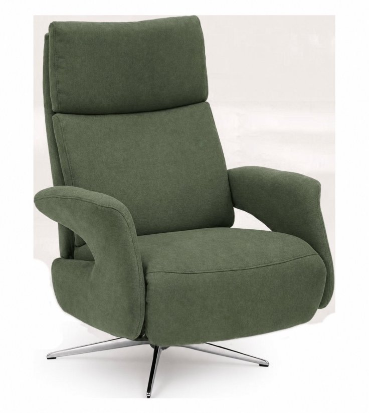 Relaxfauteuil Harfsen in groen – kleurimpressie – A-meubel