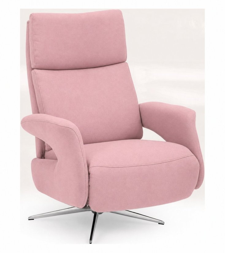 Relaxfauteuil Harfsen in roze – kleurimpressie – A-meubel