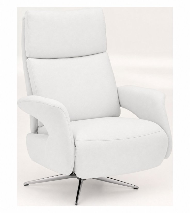 Relaxfauteuil Harfsen in wit – kleurimpressie – A-meubel