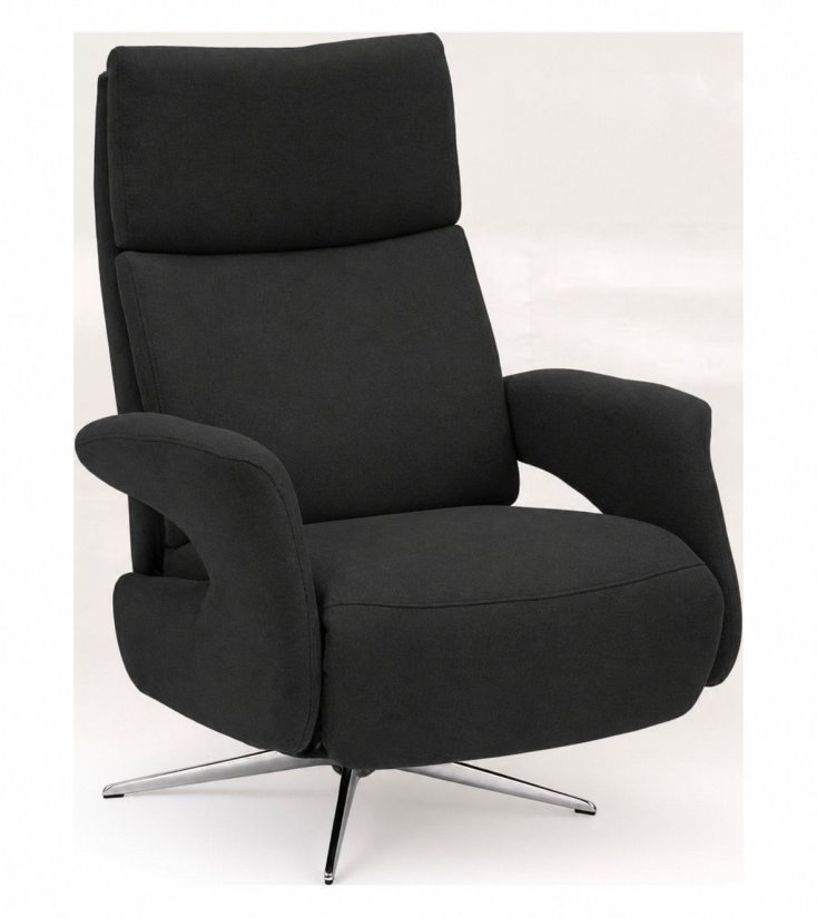 Relaxfauteuil Harfsen in zwart – kleurimpressie – A-meubel