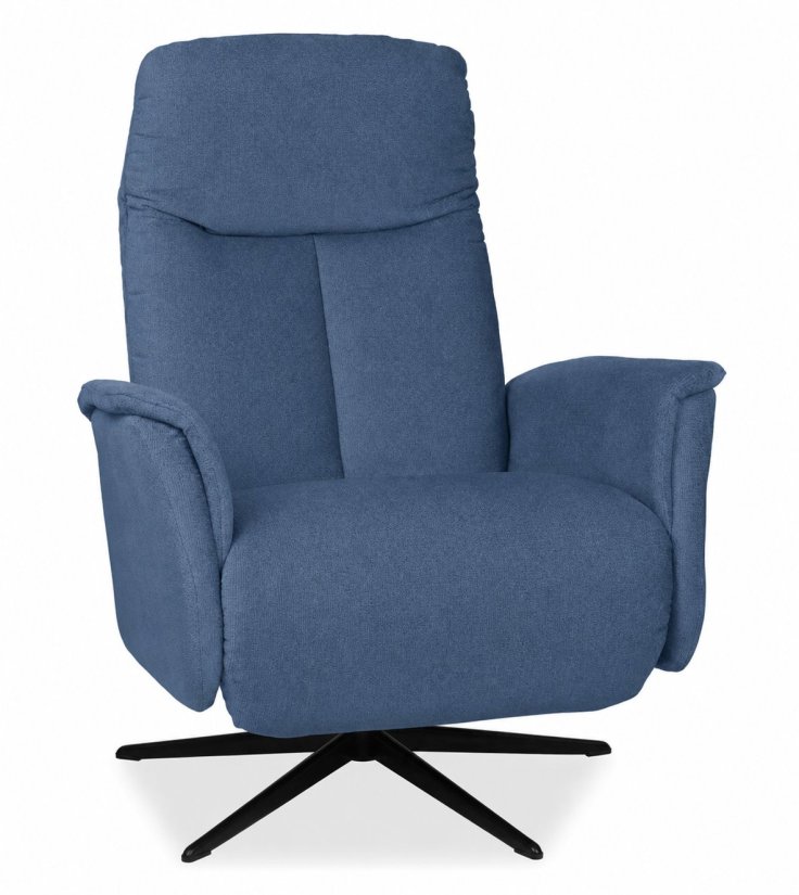 Relaxfauteuil Hekendorp in blauw – kleurimpressie – A-meubel