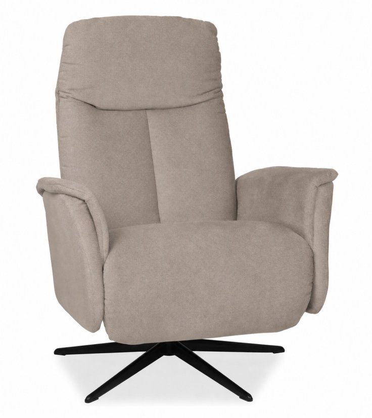 Relaxfauteuil Hekendorp in taupe – kleurimpressie – A-meubel