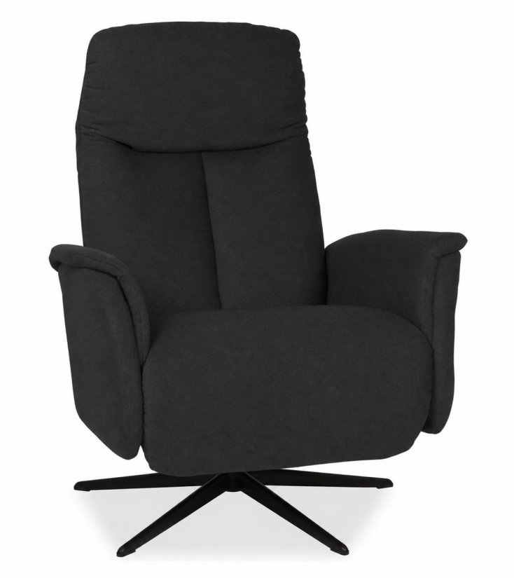 Relaxfauteuil Hekendorp in zwart – kleurimpressie – A-meubel
