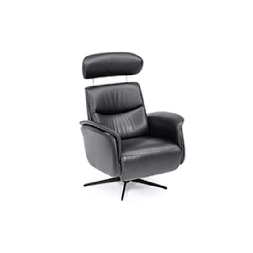 Relaxfauteuil Ijmuiden – zwart relaxfauteuil – A-meubel