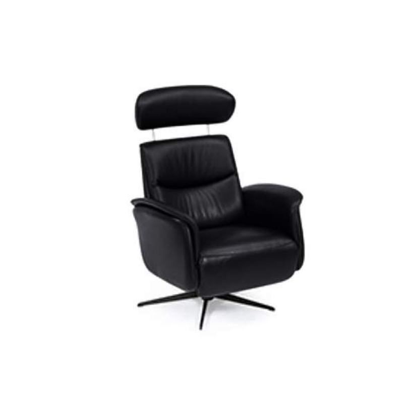 Relaxfauteuil Ijmuiden – zwart relaxfauteuil – A-meubel