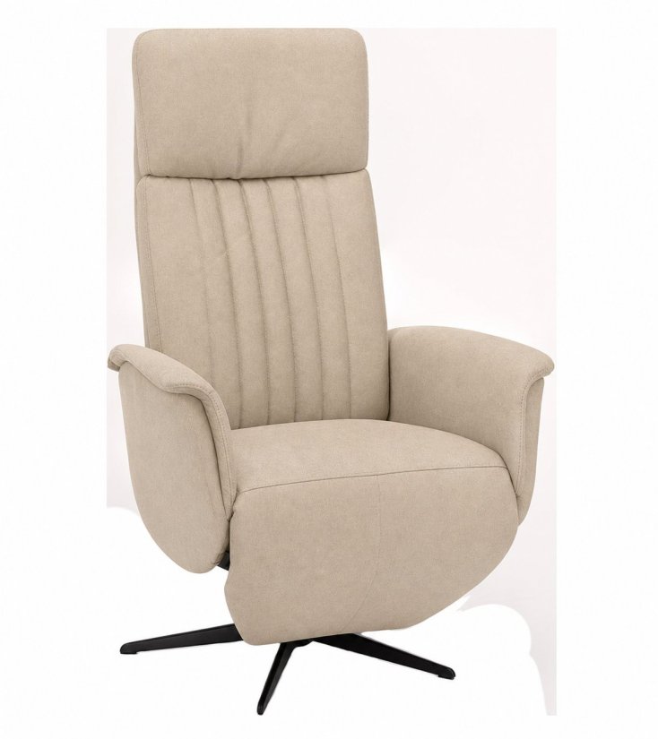 Relaxfauteuil Leerdam in beige – kleurimpressie – A-meubel