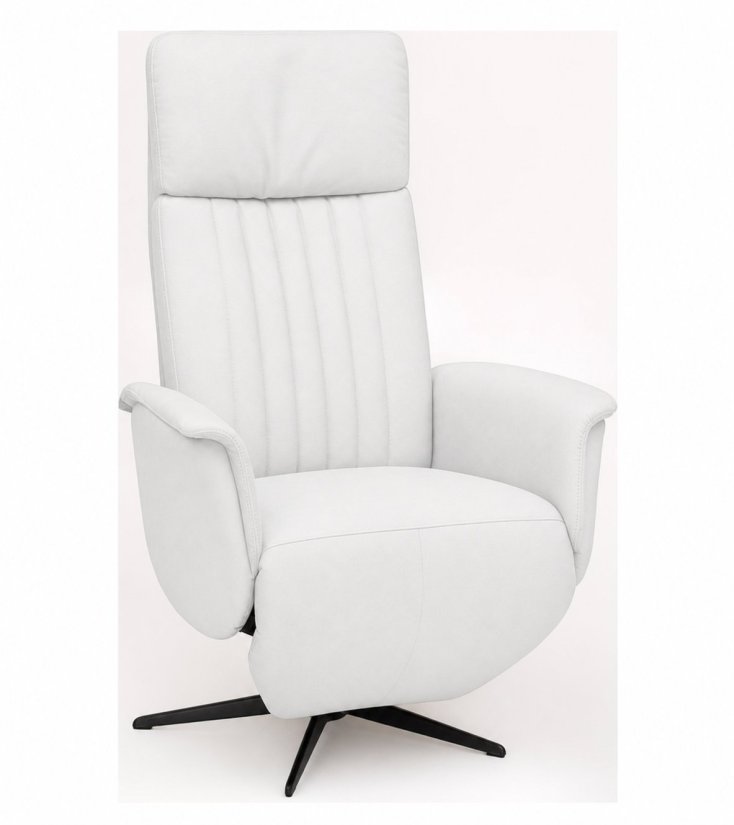 Relaxfauteuil Leerdam in wit – kleurimpressie – A-meubel