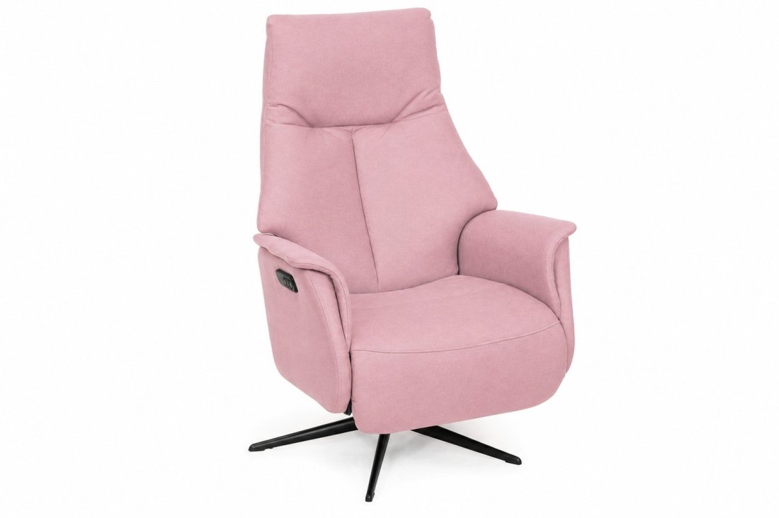 Relaxfauteuil Woerden in roze – kleurimpressie – A-meubel