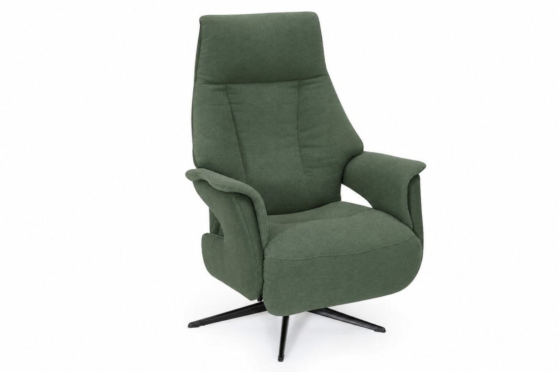 Relaxfauteuil Zierikzee in groen – kleurimpressie – A-meubel