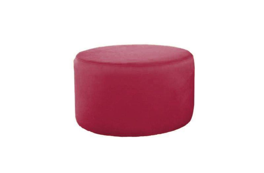 Poef Lexmond 47x47cm Rood – A-meubel