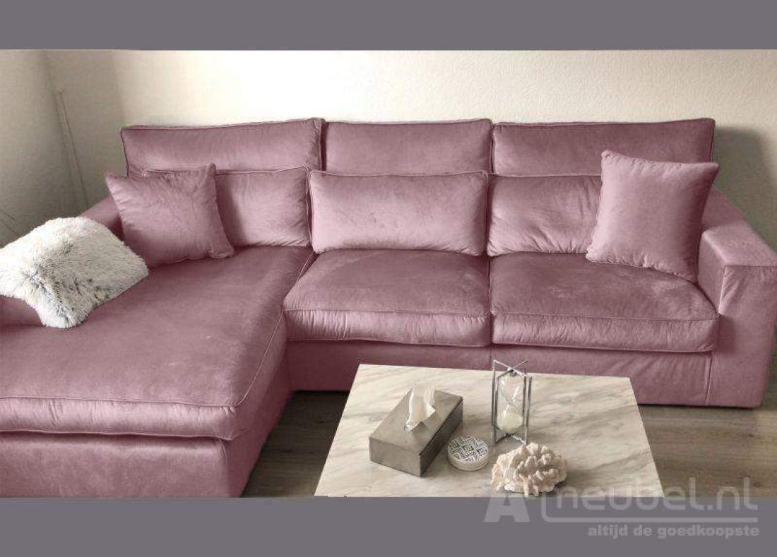 Oudenbosch Longchair Roze – A-meubel