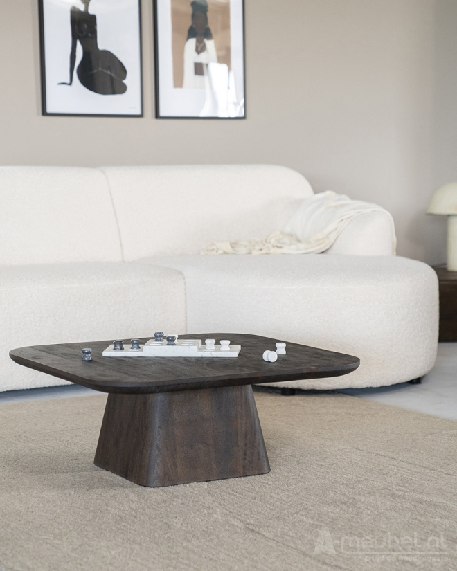 Salontafel Aron Vierkant - Bruin - 95769 80cm – foto 2 – A-meubel