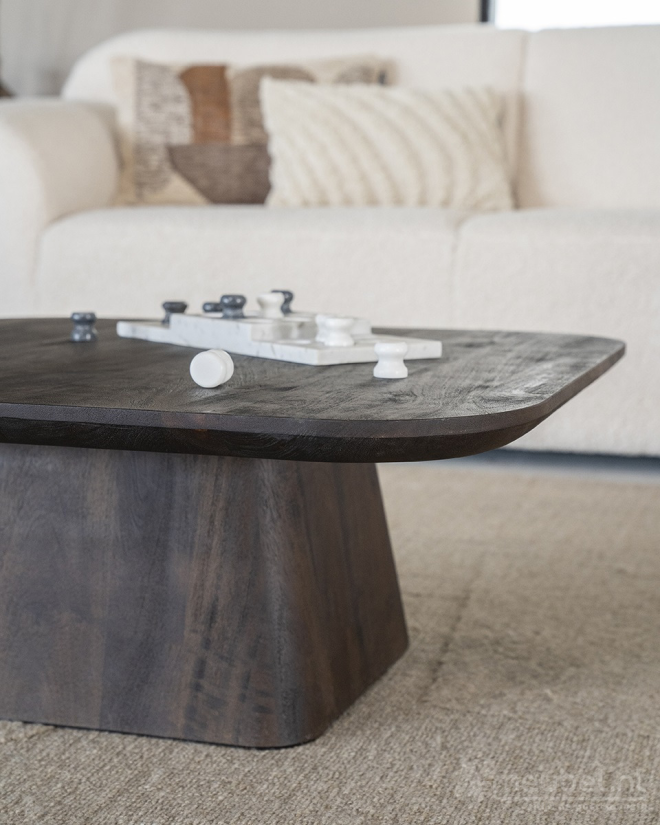 Salontafel Aron Vierkant - Bruin - 95769 80cm – foto 4 – A-meubel