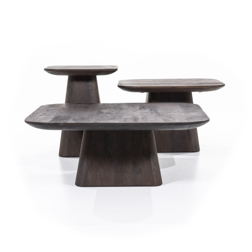 Salontafel Aron Vierkant - Bruin - 95769 80cm – foto 6 – A-meubel