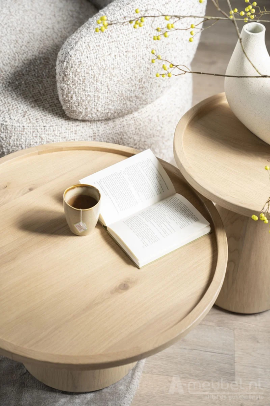 Salontafel Leia 66x39cm - Naturel - 96163 – foto 3 – A-meubel