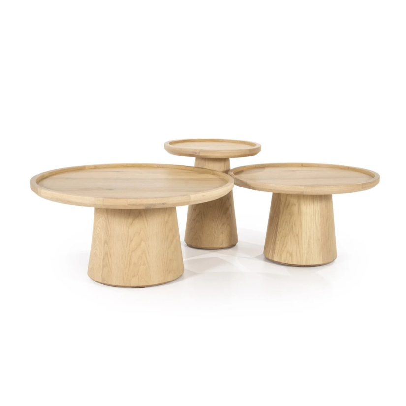 Salontafel Leia 80x32cm - Naturel - 96164 – foto 2 – A-meubel