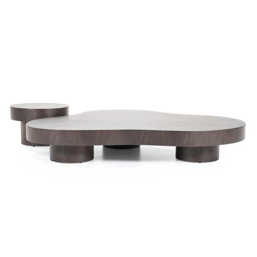 Salontafels Bobbie - 150x110x25cm - Zwart/Bruin - 95977 – foto 2 – A-meubel