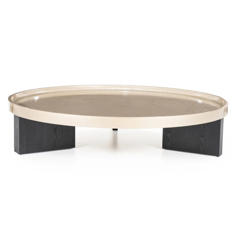 Salontafels Mayson - 120x120x25cm - Beige - 95973 – A-meubel