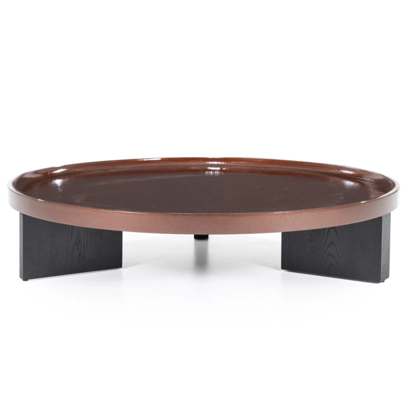 Salontafels Mayson - 120x120x25cm - Rood - 95972 – A-meubel