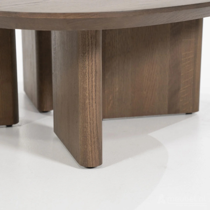 Salontafels Stef - 80cm - Bruin - 96197 – foto 4 – A-meubel