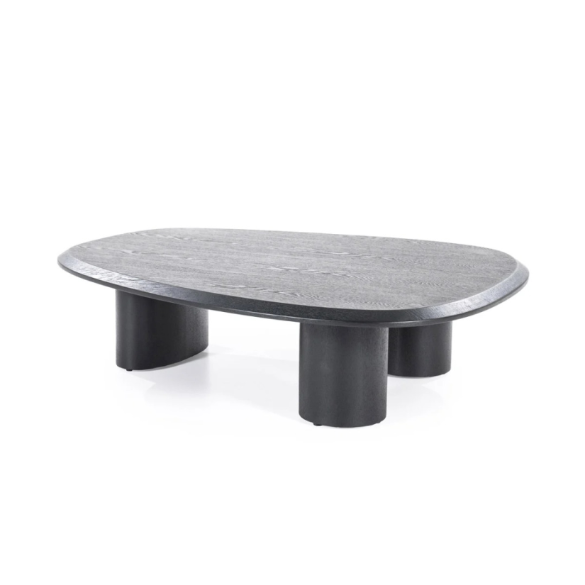 Salontafels Walter - 106x88x27cm - Zwart - 95979 – A-meubel