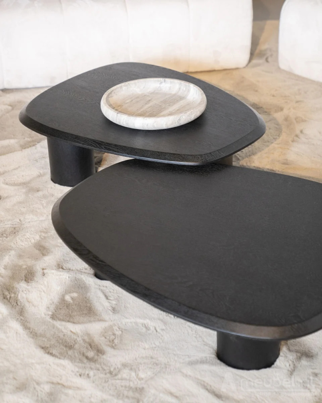 Salontafels Walter - 106x88x27cm - Zwart - 95979 – foto 6 – A-meubel