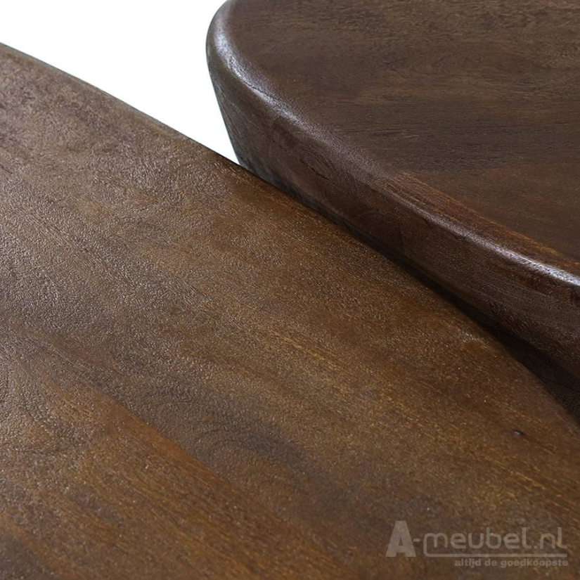 Salontafels Mila - 70x53x35cm - Bruin - 95812 – foto 9 – A-meubel