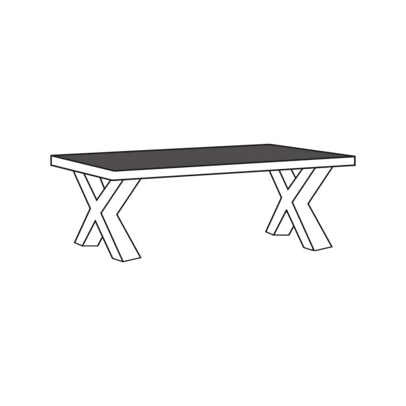 Salontafel T13-X Tegelen 135cm – A-meubel