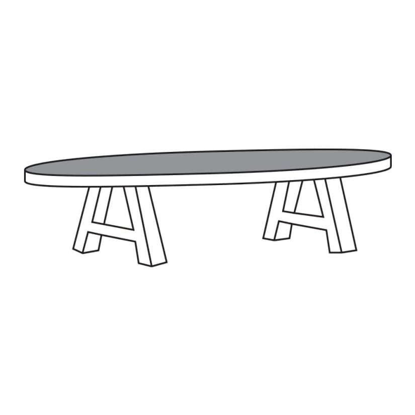 Pieterburen Salontafel TOV13-KM 135cm – A-meubel